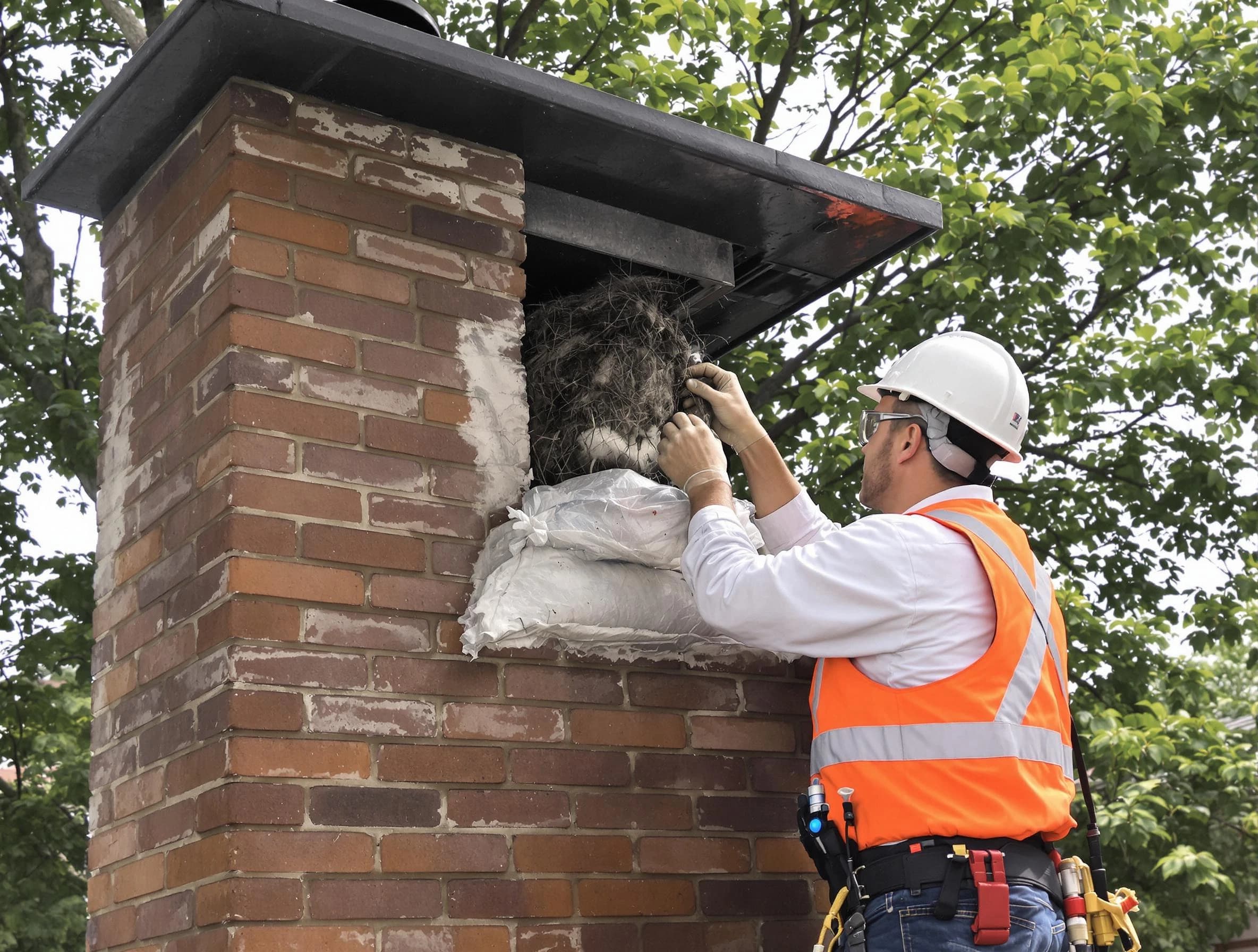 Humane removal of debris and animals by South Brunswick Chimney Sweep in South Brunswick, NJ