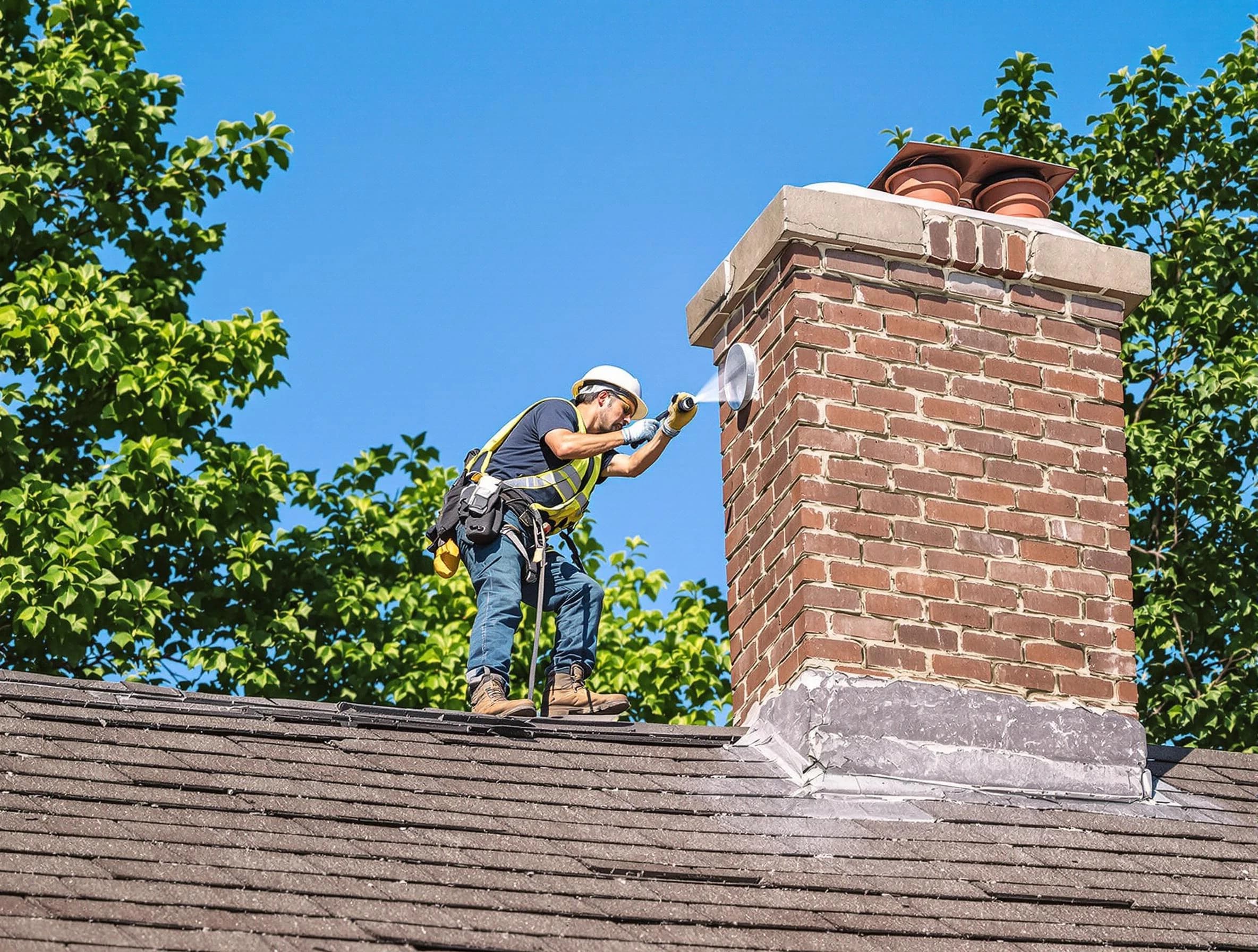 South Brunswick Chimney Sweep performing an inspection with advanced tools in South Brunswick, NJ