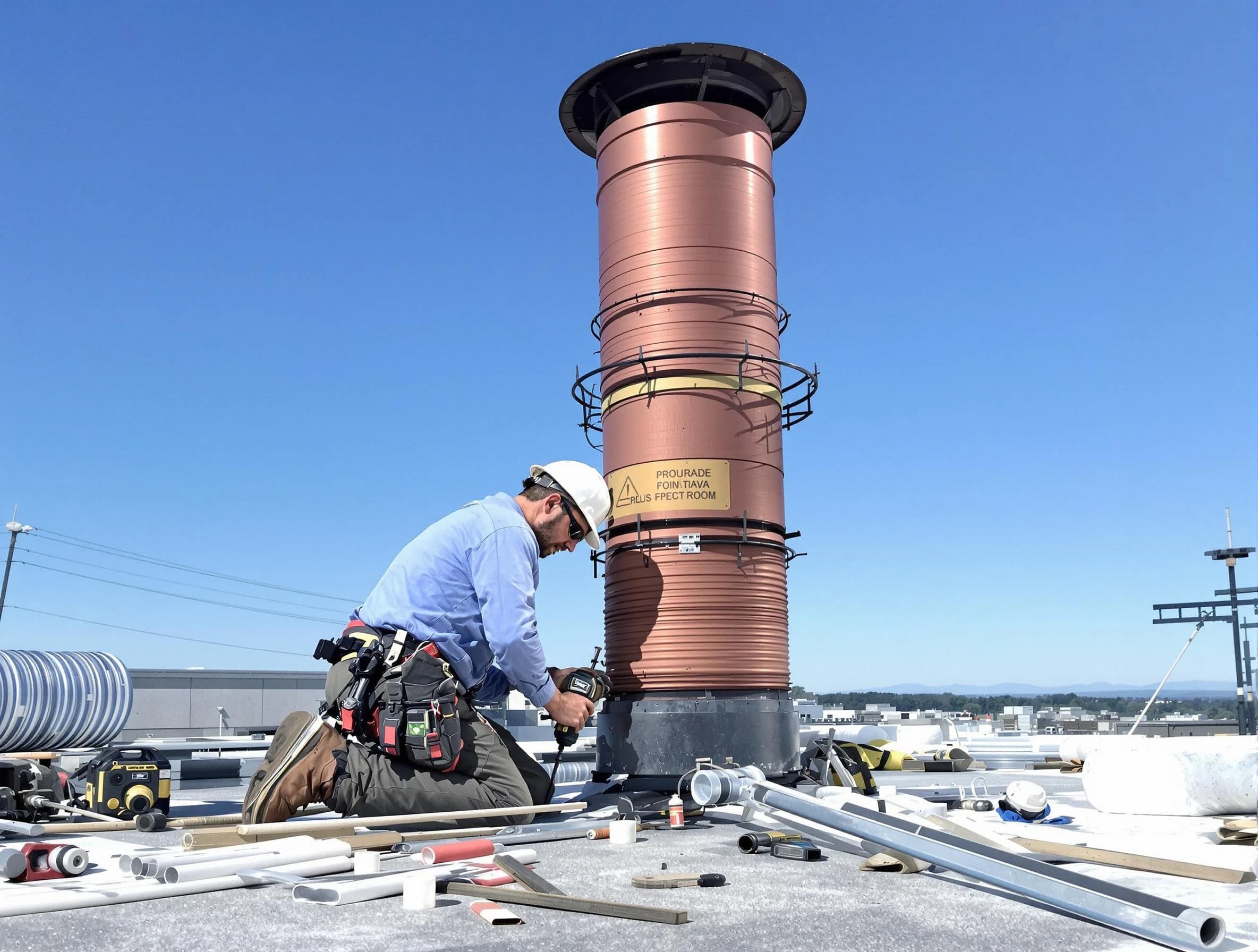 Installed chimney liner by South Brunswick Chimney Sweep in South Brunswick, NJ