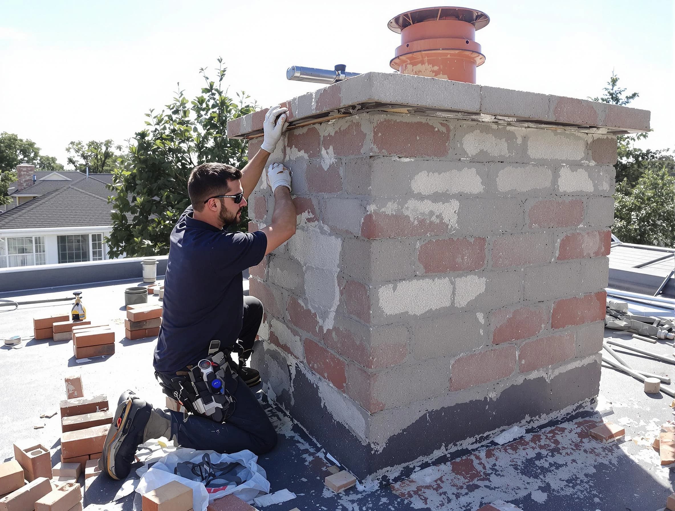 Advanced chimney repair process by South Brunswick Chimney Sweep in South Brunswick, NJ