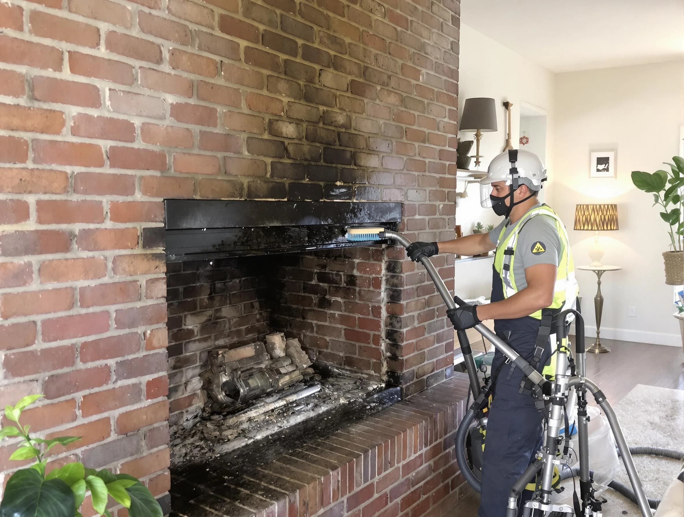 South Brunswick Chimney Sweep providing fireplace cleaning services in South Brunswick, NJ