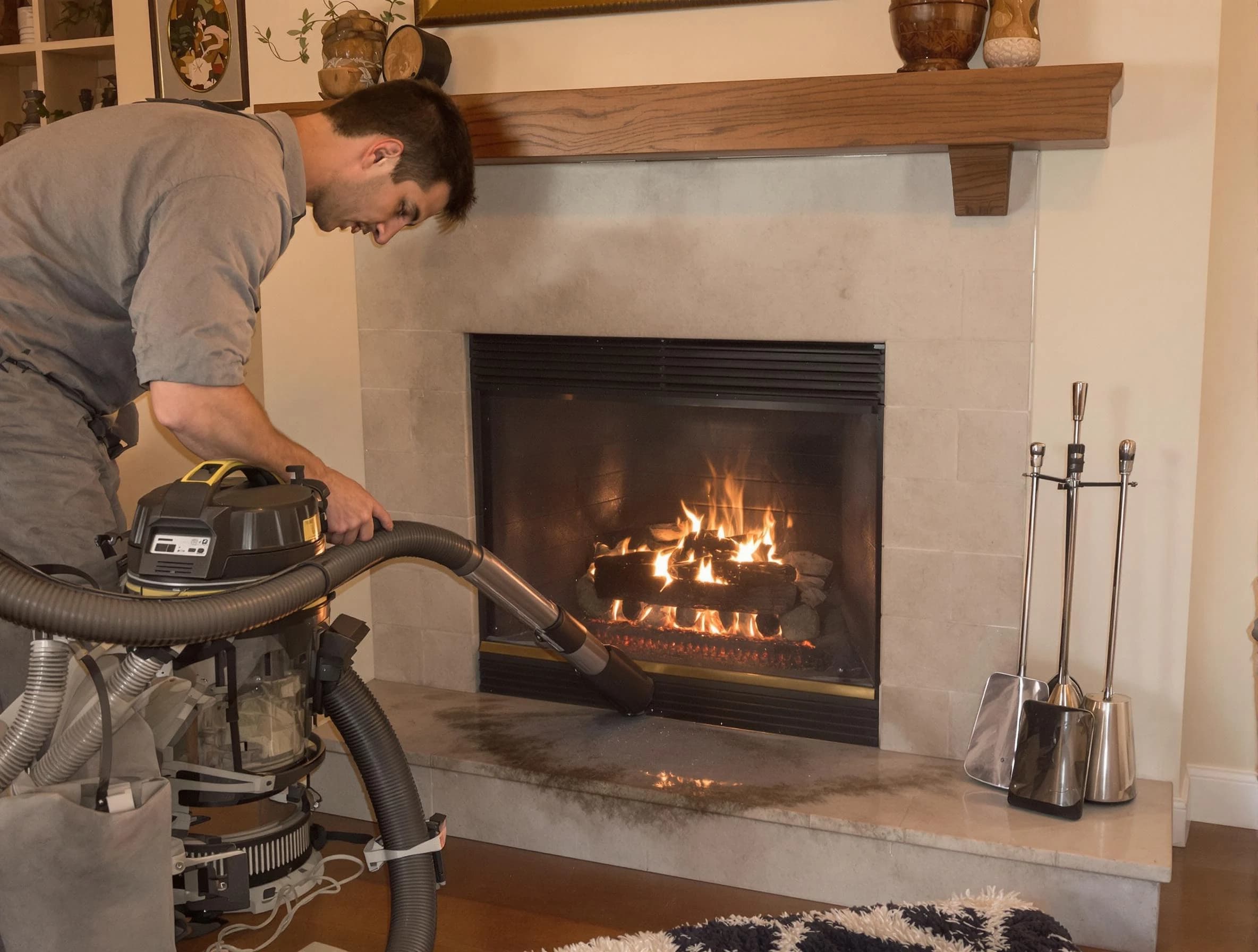 Routine fireplace upkeep by South Brunswick Chimney Sweep in South Brunswick, NJ