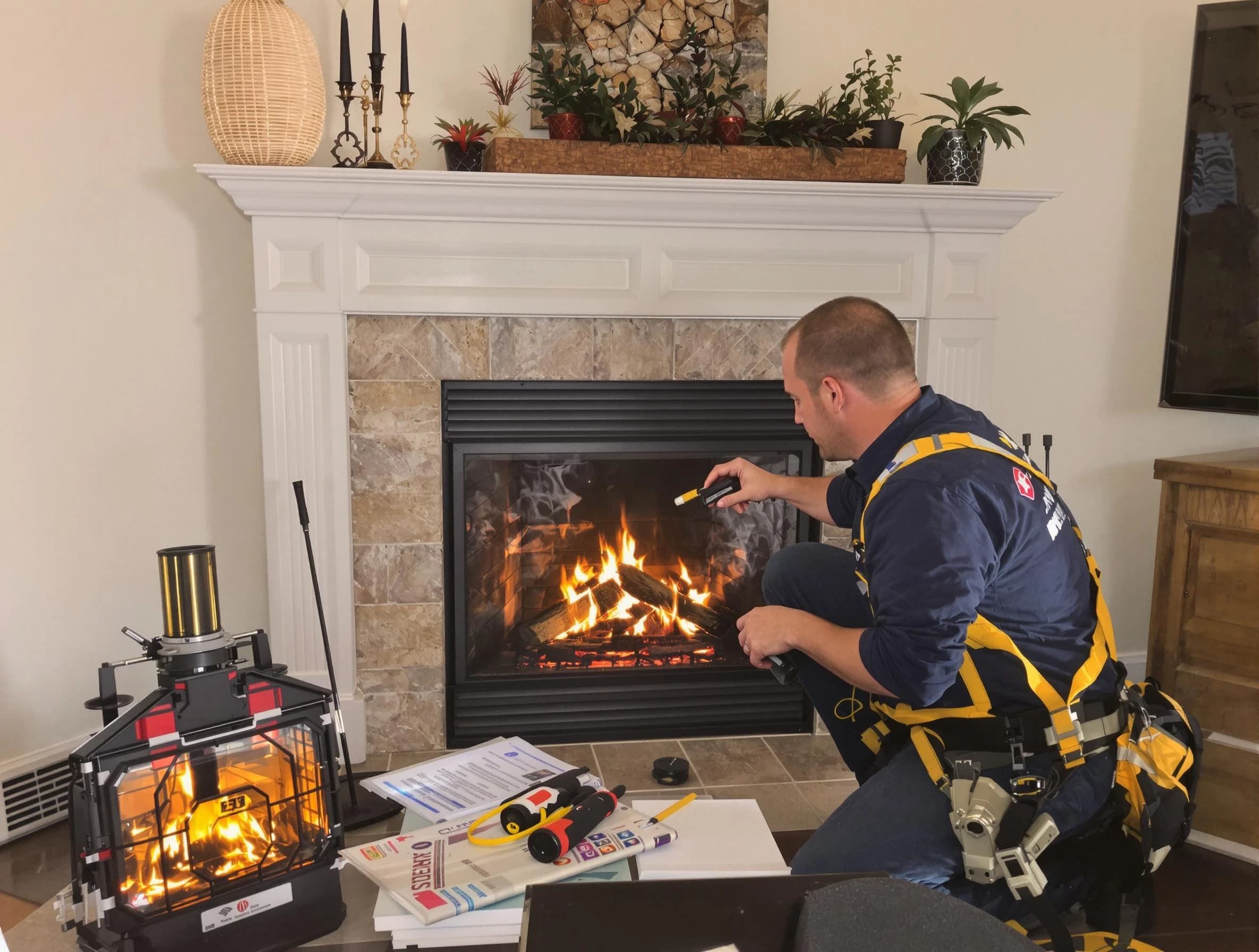 Safety-focused fireplace inspection by South Brunswick Chimney Sweep in South Brunswick, NJ